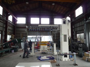 エアブローマシン製作 仮組（トップ）